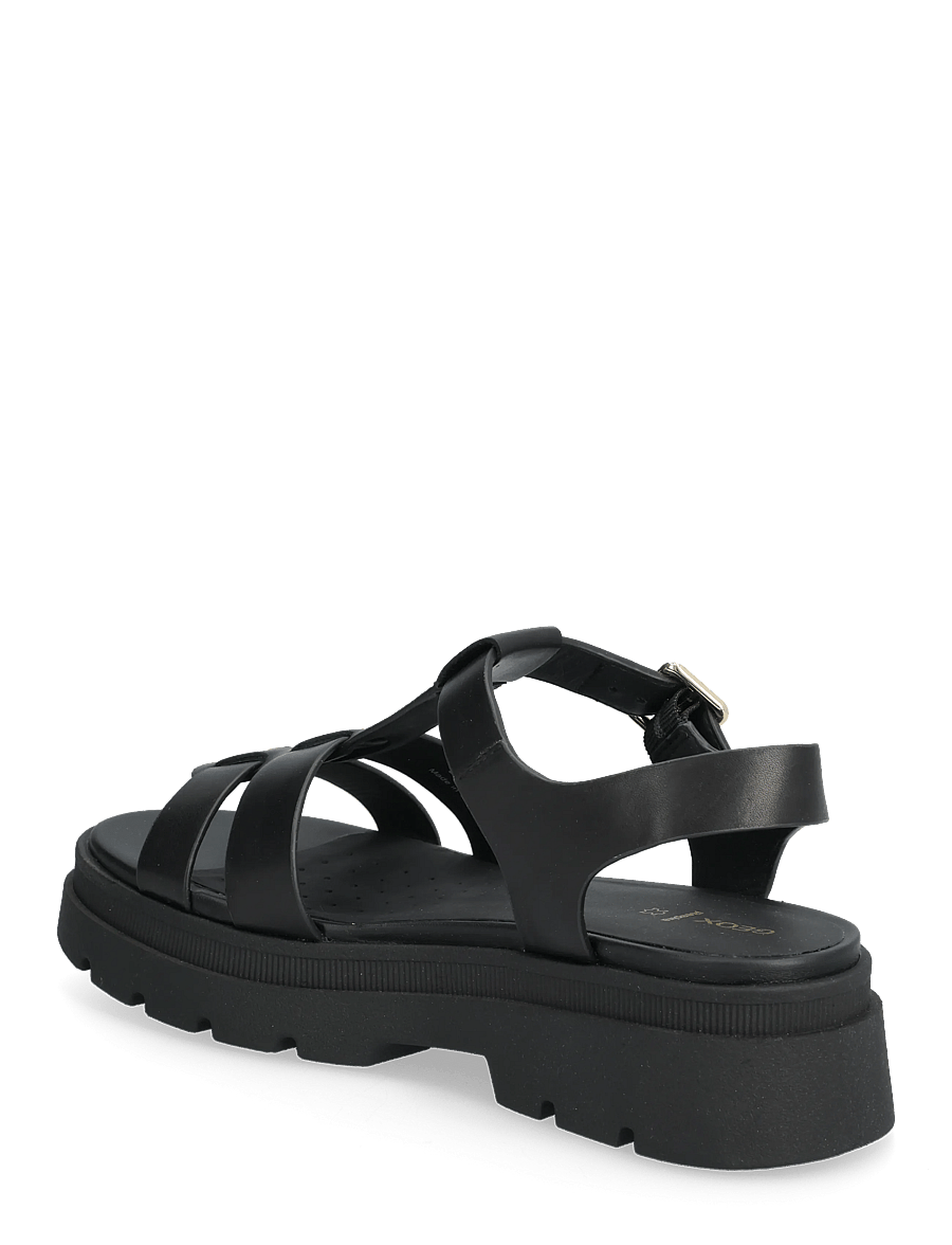 GEOX - D ADACTER S B A - platformsandaler - black - 2