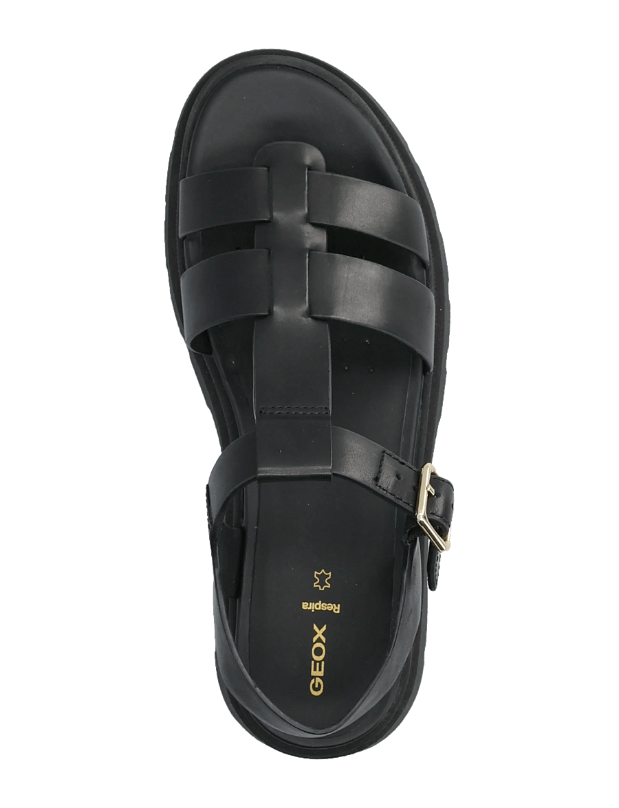 GEOX - D ADACTER S B A - platformsandaler - black - 3