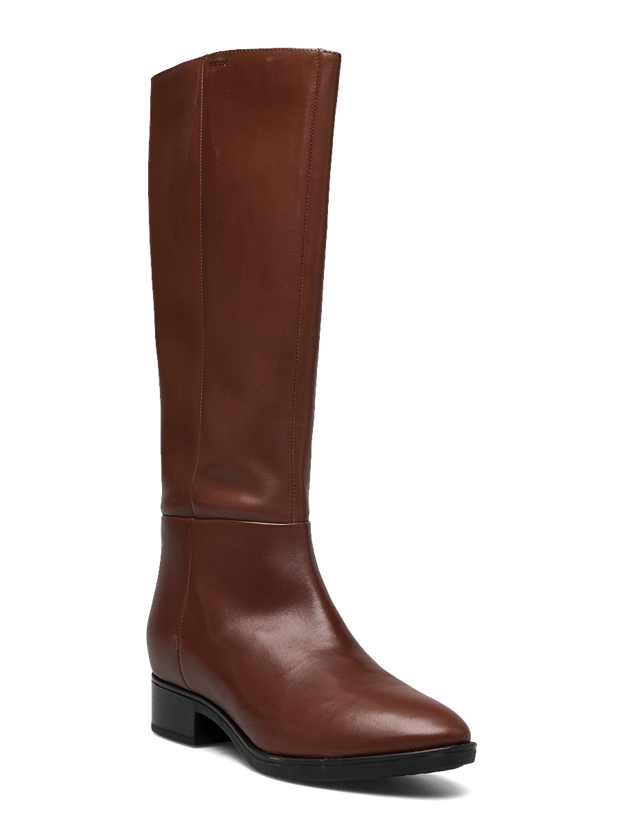 GEOX - D FELICITY D - kniehohe stiefel - med brown - 0