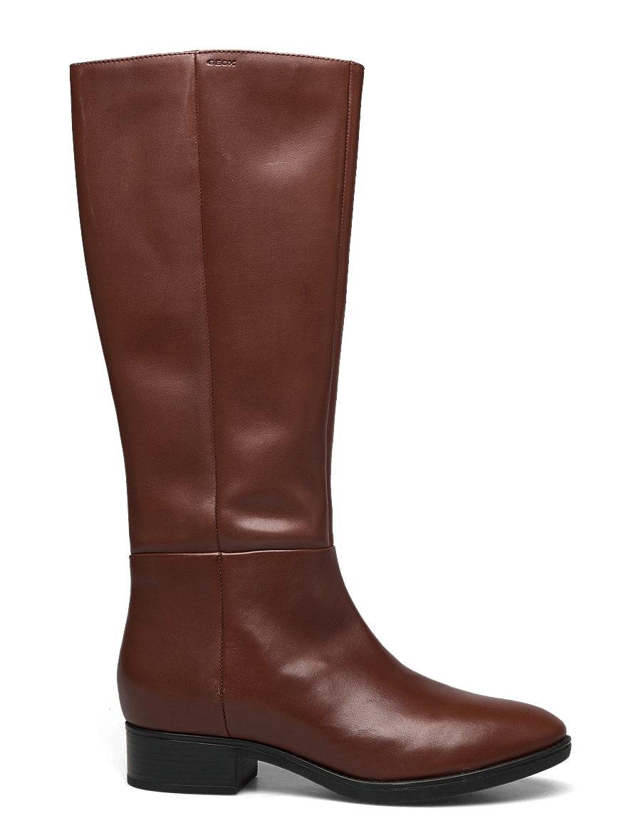 GEOX - D FELICITY D - kniehohe stiefel - med brown - 1
