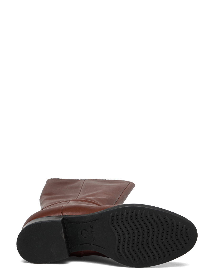 GEOX - D FELICITY D - kniehohe stiefel - med brown - 4