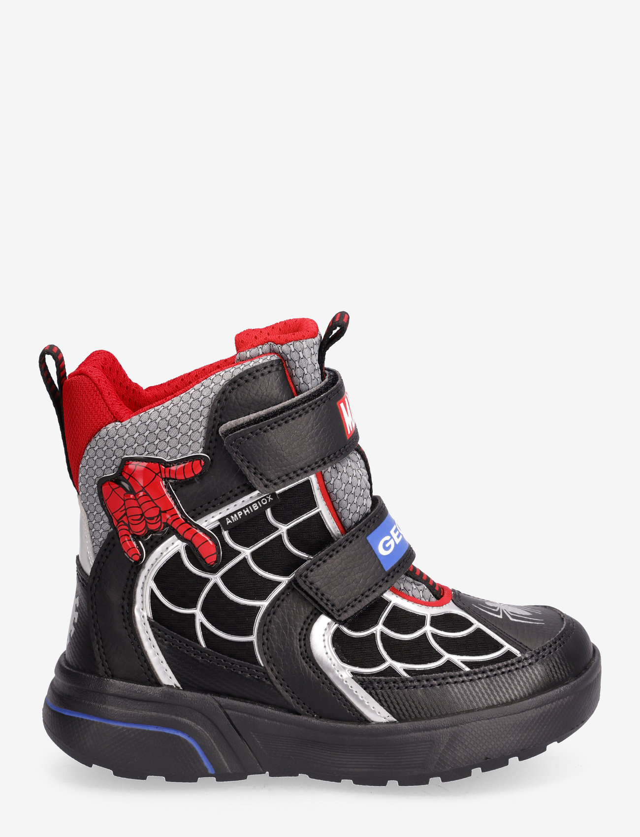 GEOX - J SVEGGEN BOY B ABX - hoge sneakers - black red - 1