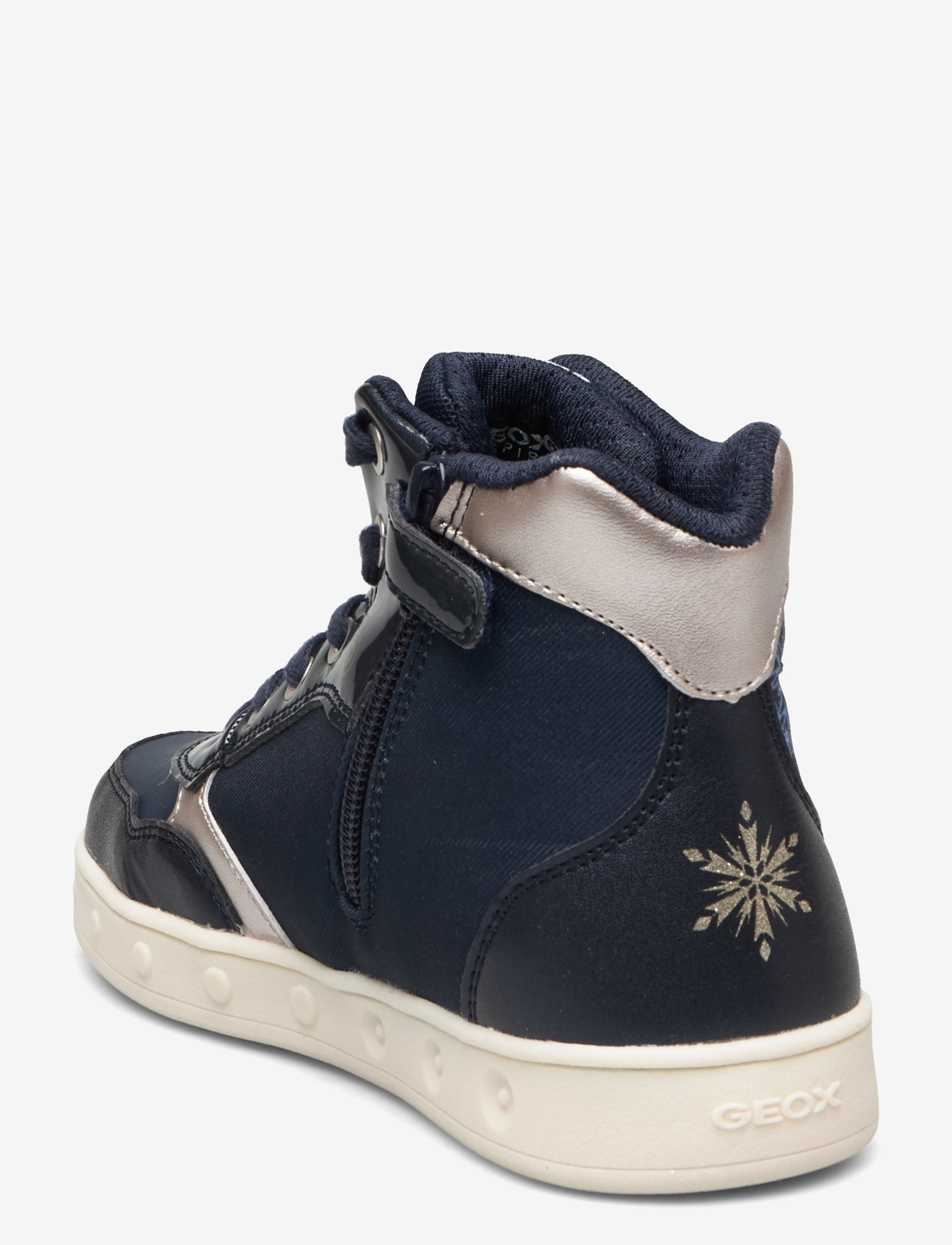 GEOX - J SKYLIN GIRL E - hoher schnitt - navy/platinum - 2