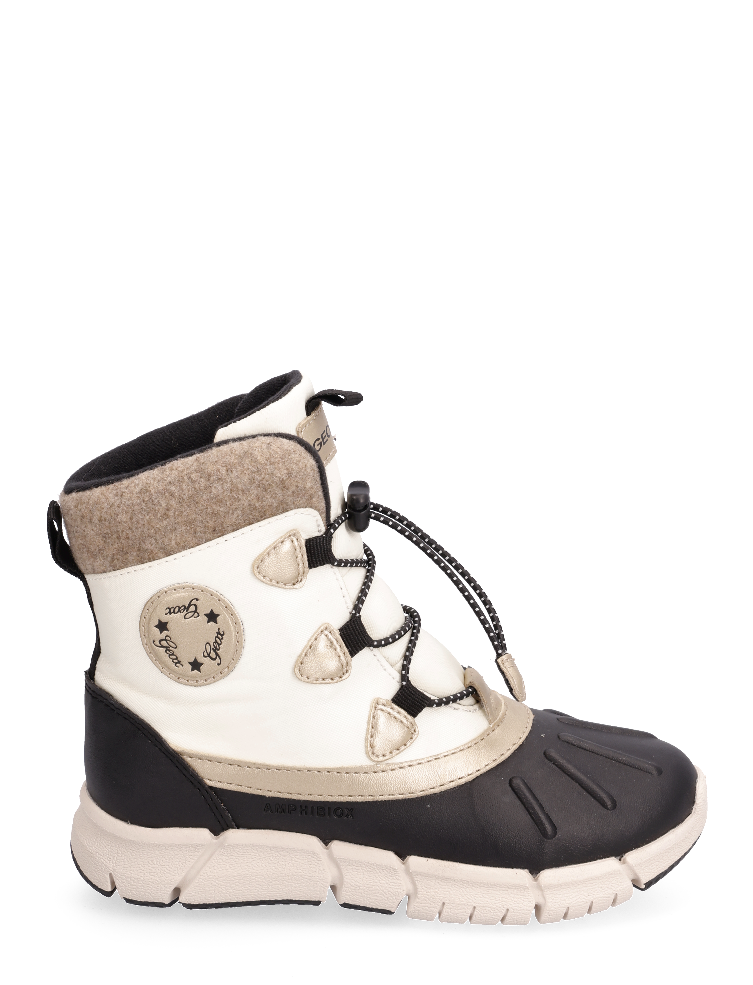 GEOX - J FLEXYPER GIRL B AB - black beig - 1