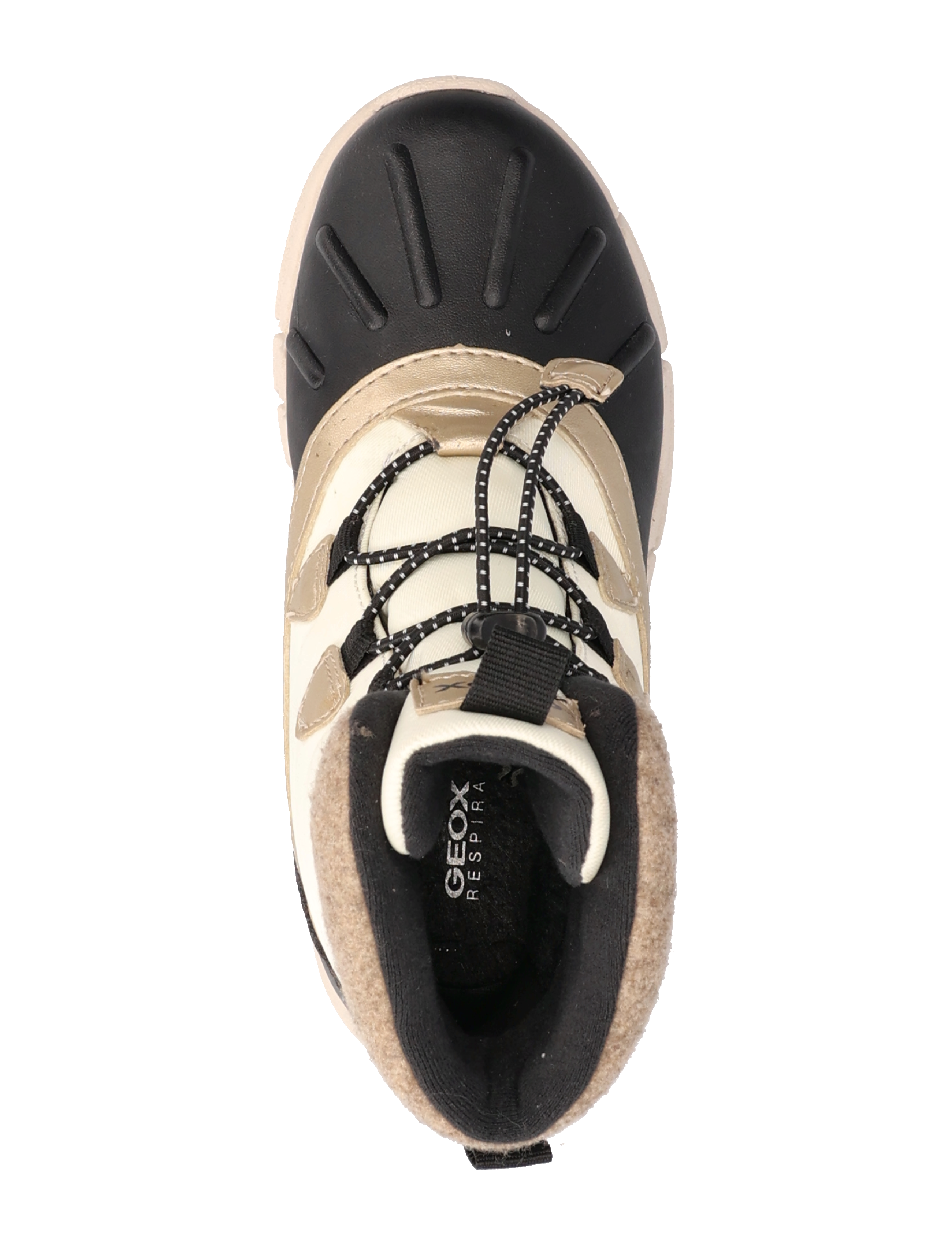 GEOX - J FLEXYPER GIRL B AB - black beig - 3