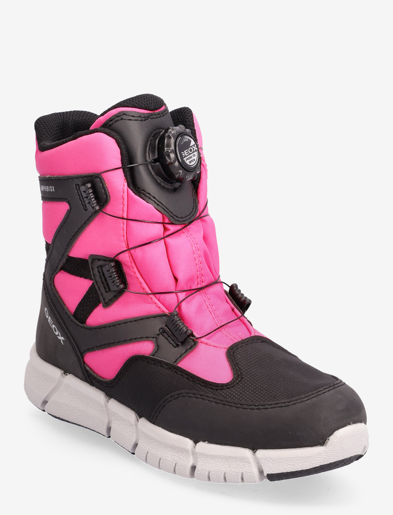 GEOX - J FLEXYPER GIRL B AB - laisvalaikio batai aukštu aulu - black/pink - 0