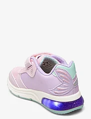 GEOX - J SPACECLUB GIRL - sneakers med lys - pink/ltblu - 2