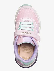 GEOX - J SPACECLUB GIRL - sneakers med lys - pink/ltblu - 3