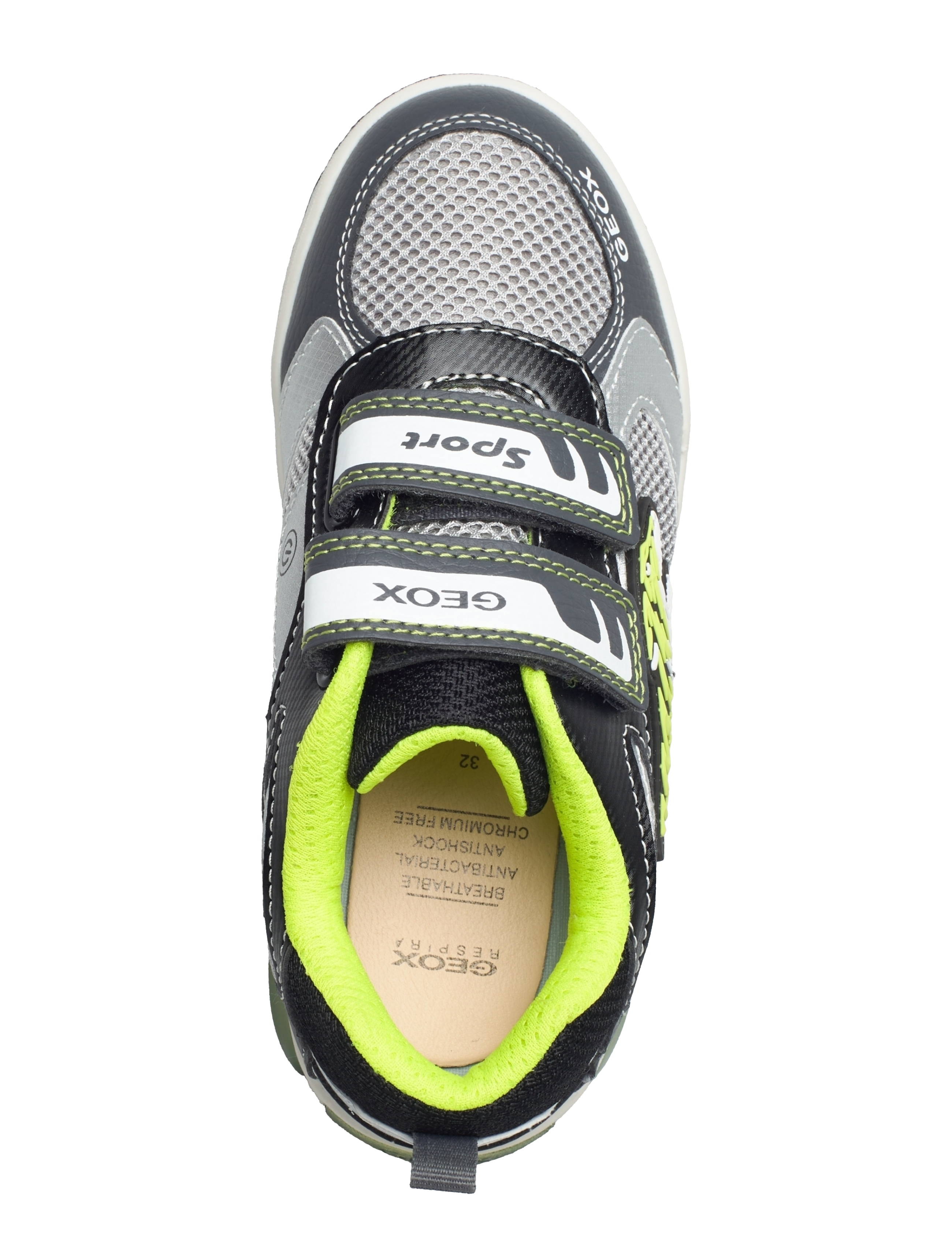 GEOX - J INEK BOY A - grey/lime - 3