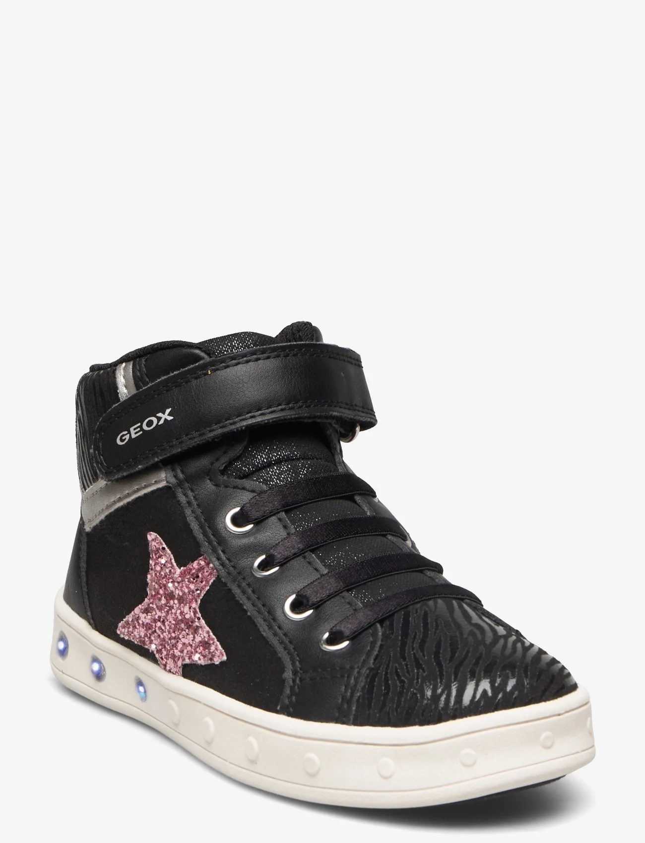 GEOX - J SKYLIN GIRL - höga sneakers - black/pink - 0