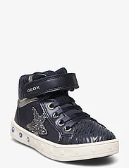 GEOX - J SKYLIN GIRL - sneakers med høyt skaft - blu silver - 0