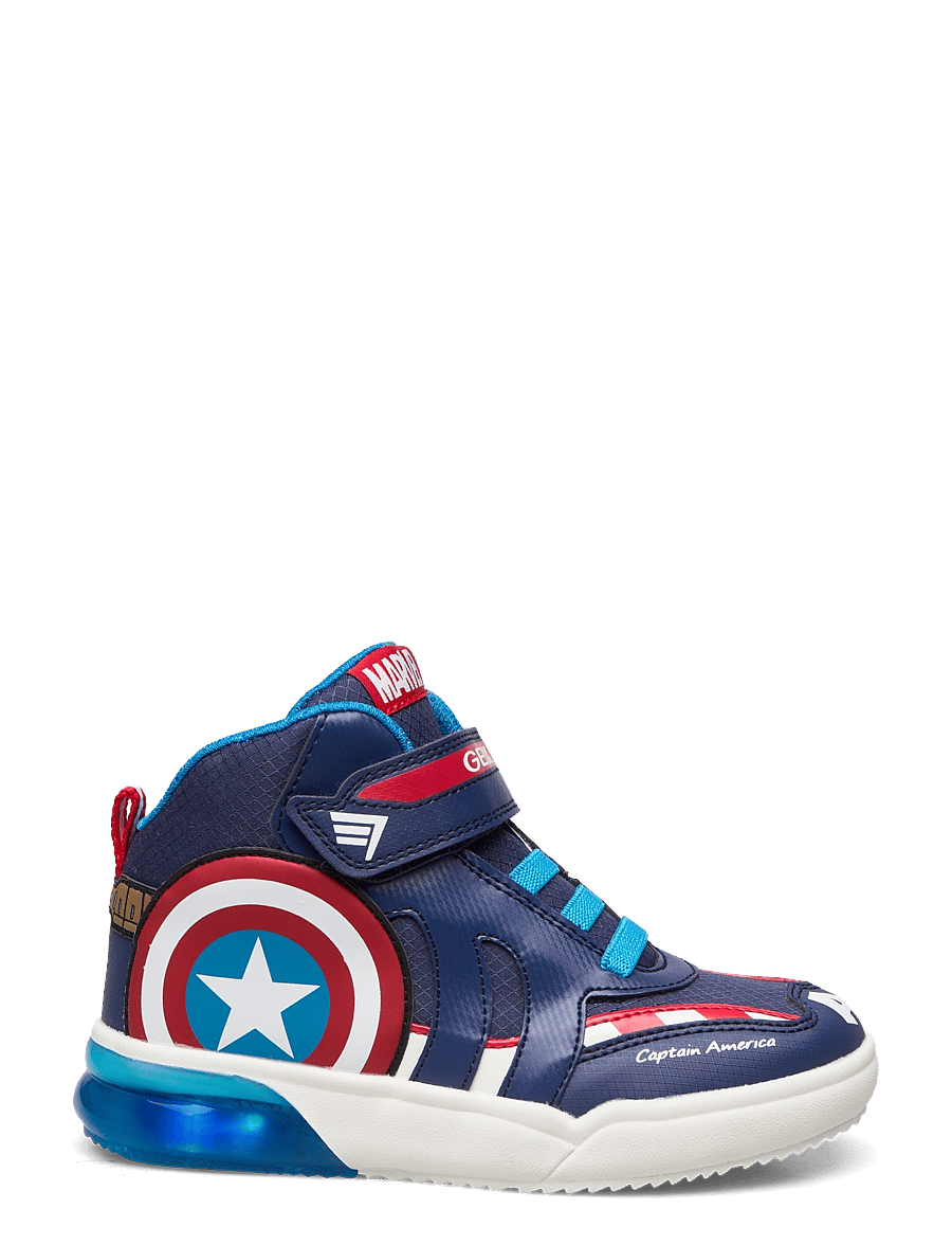 GEOX - J GRAYJAY BOY C - sneakers met knipperlichtjes - navy/red - 1