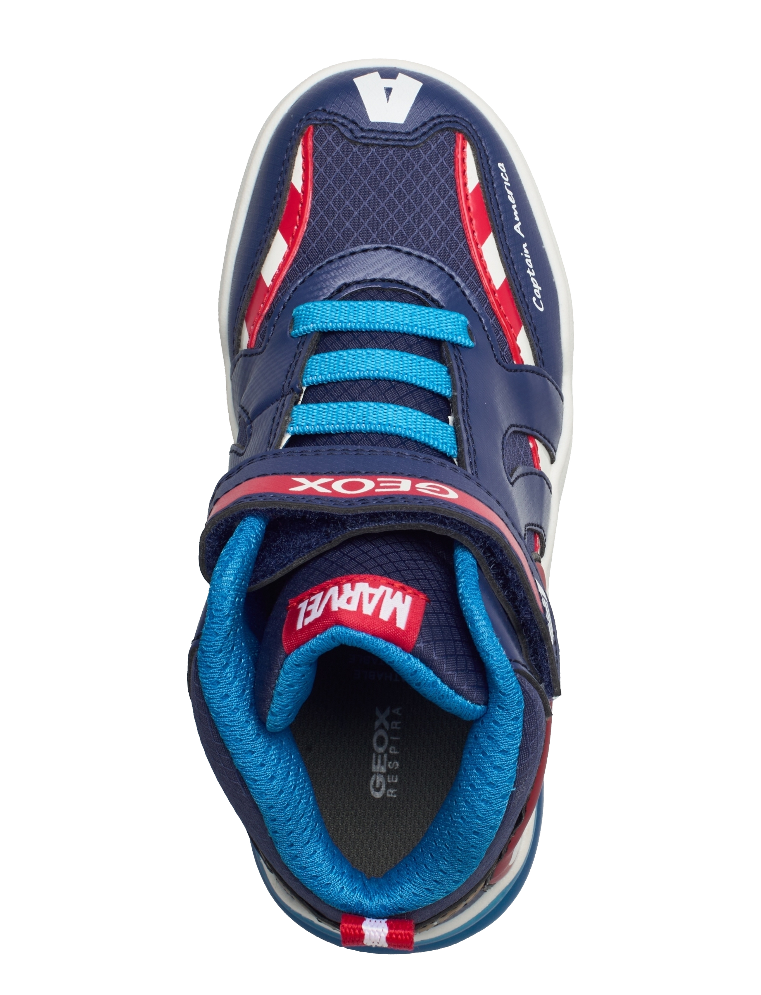 GEOX - J GRAYJAY BOY C - high tops - navy/red - 3