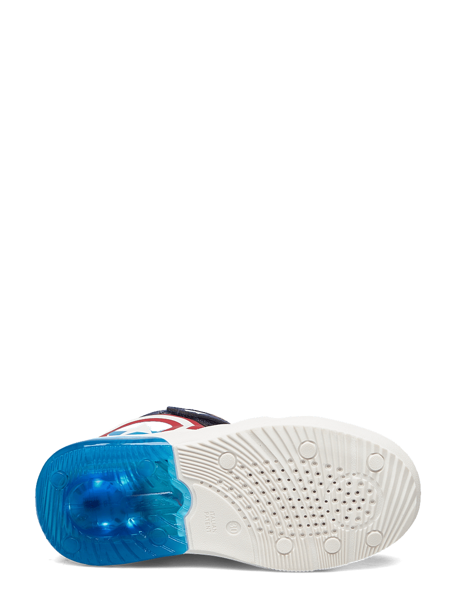 GEOX - J GRAYJAY BOY C - sneakers met knipperlichtjes - navy/red - 4