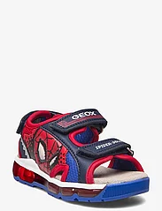 GEOX - J SANDAL ANDROID BOY - sommarfynd - navy/red - 0