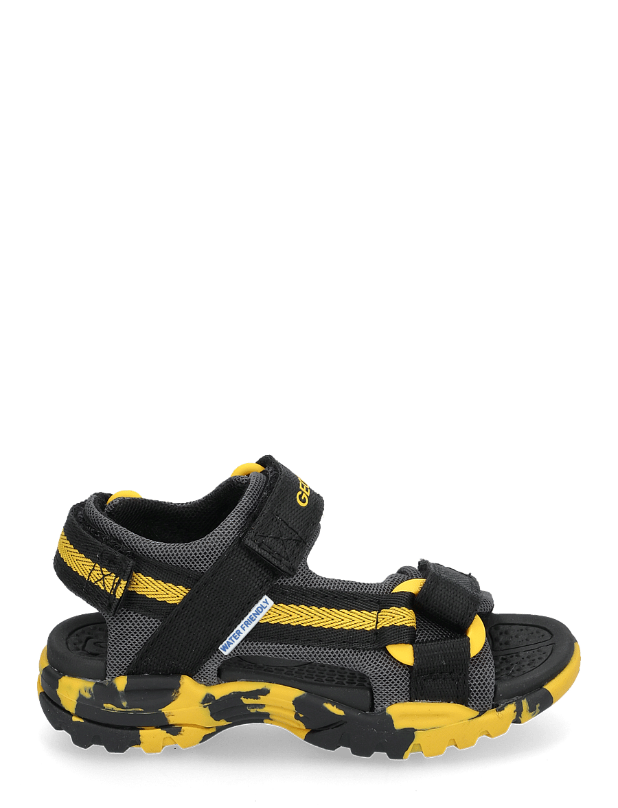 GEOX - J BOREALIS BOY E - sandalen - blk yellow - 1