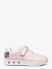 GEOX - J SKYLIN GIRL C - blinking sneakers - pink/ltblu - 1