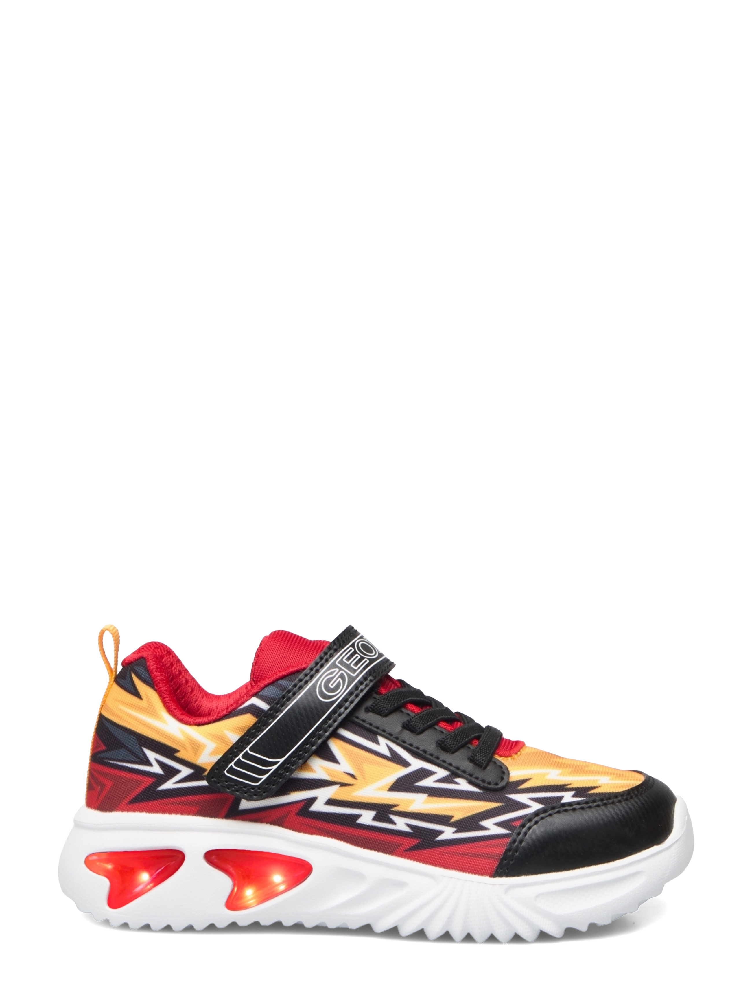 GEOX - J ASSISTER BOY B - gode sommertilbud - black red - 1
