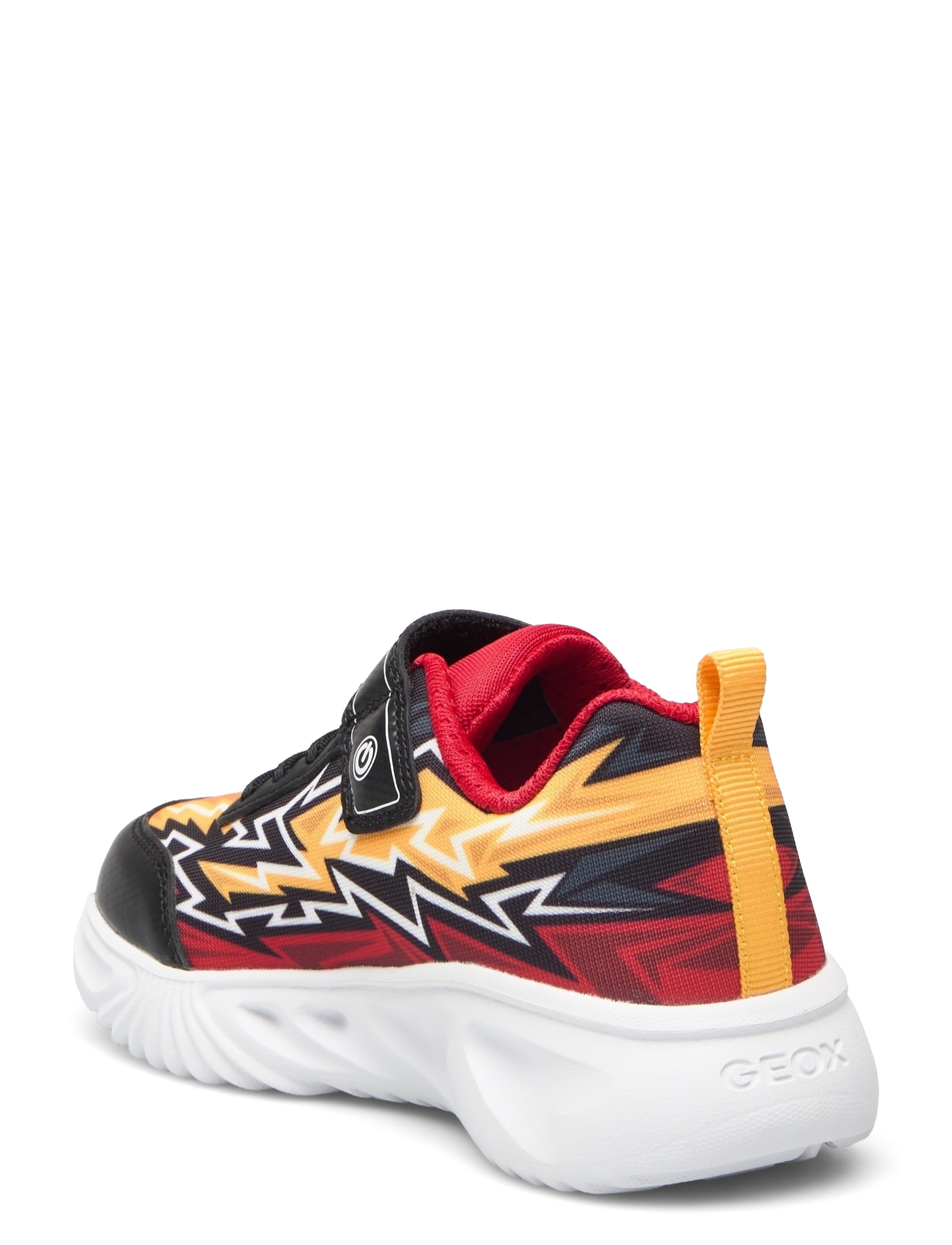 GEOX - J ASSISTER BOY B - gode sommertilbud - black red - 2