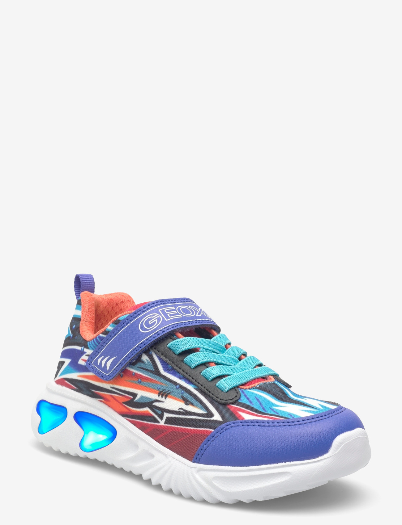 GEOX - J ASSISTER BOY B - low tops - royal/orange - 0