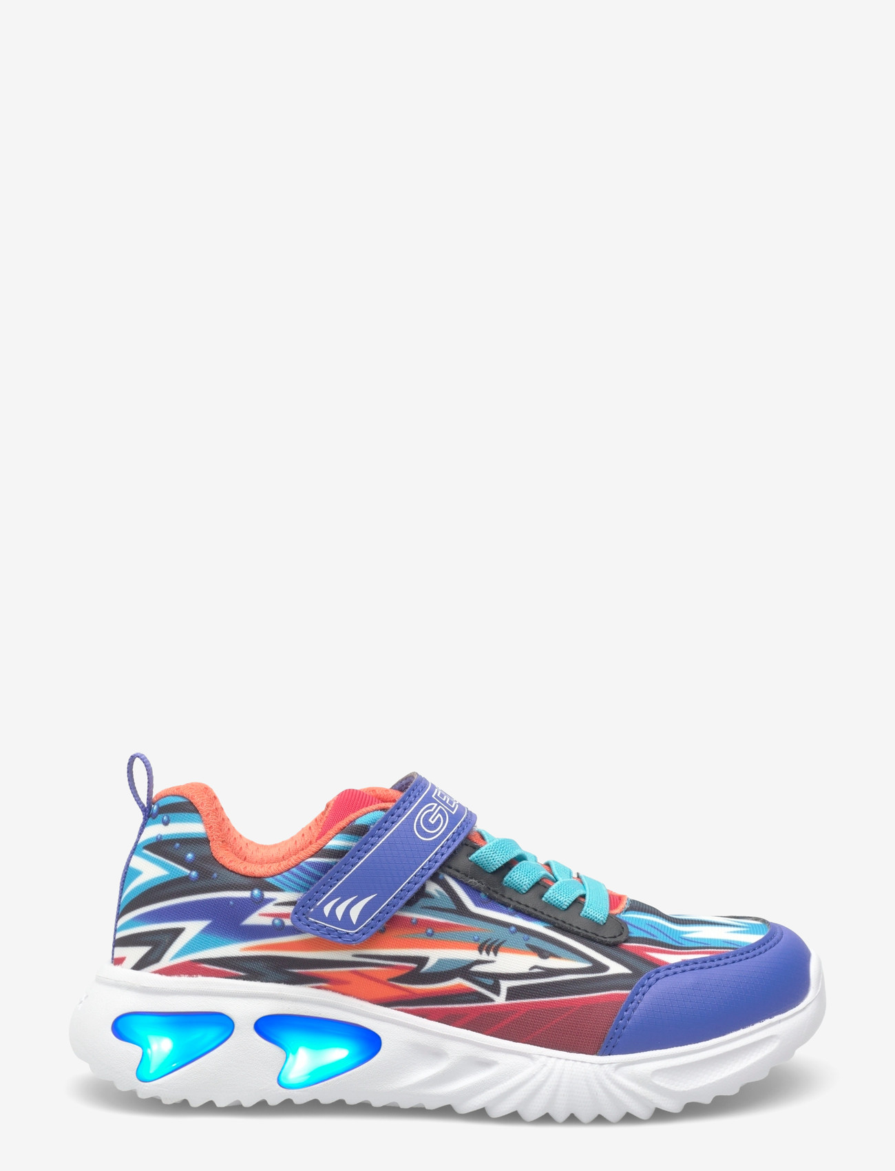 GEOX - J ASSISTER BOY B - low tops - royal/orange - 1