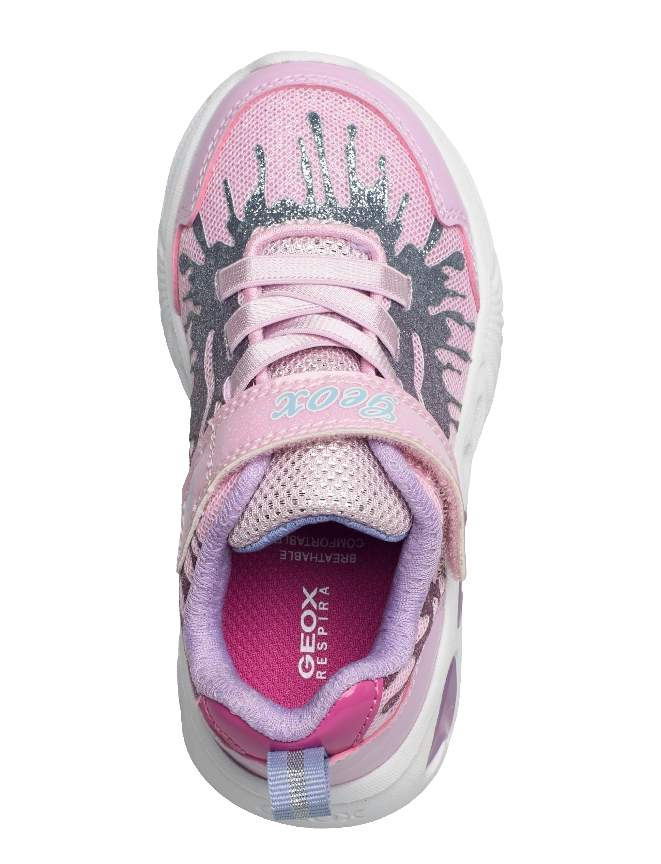 GEOX - J ASSISTER GIRL C - pink/ltblu - 3