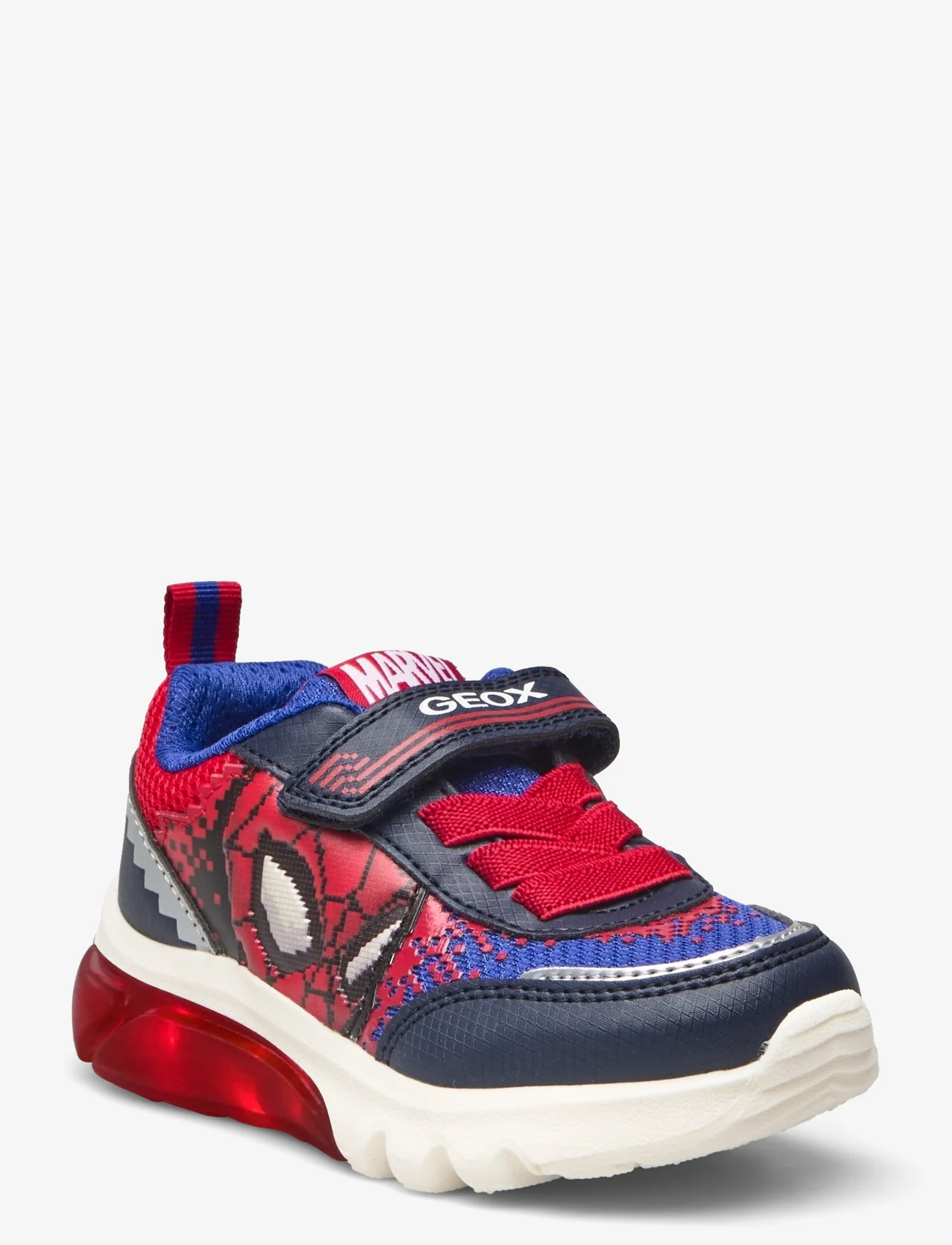 GEOX - J CIBERDRON BOY F - sneakers med lys - navy/red - 0