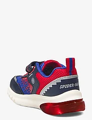 GEOX - J CIBERDRON BOY F - sneakers med lys - navy/red - 2