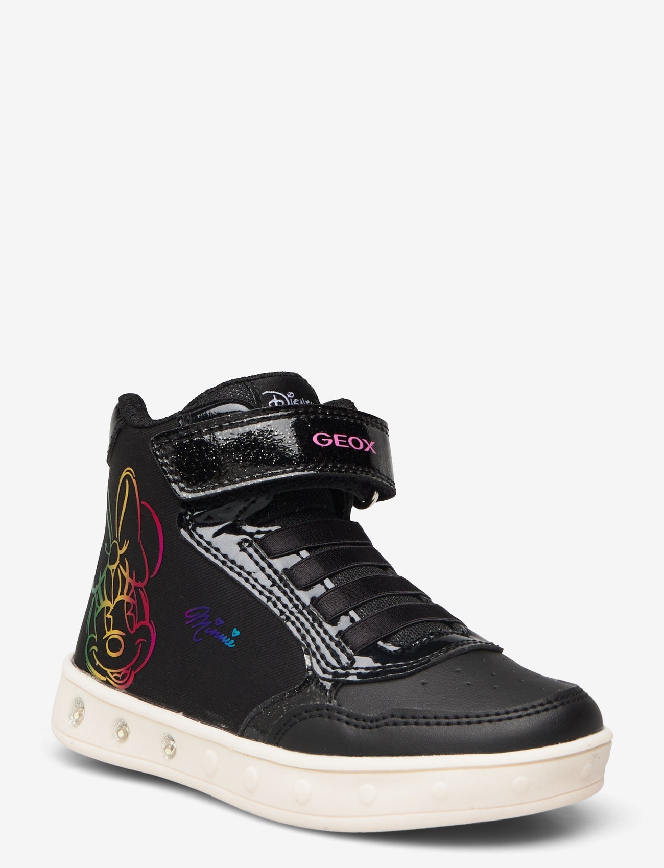 GEOX - J SKYLIN GIRL E - blinkande sneakers - black - 0