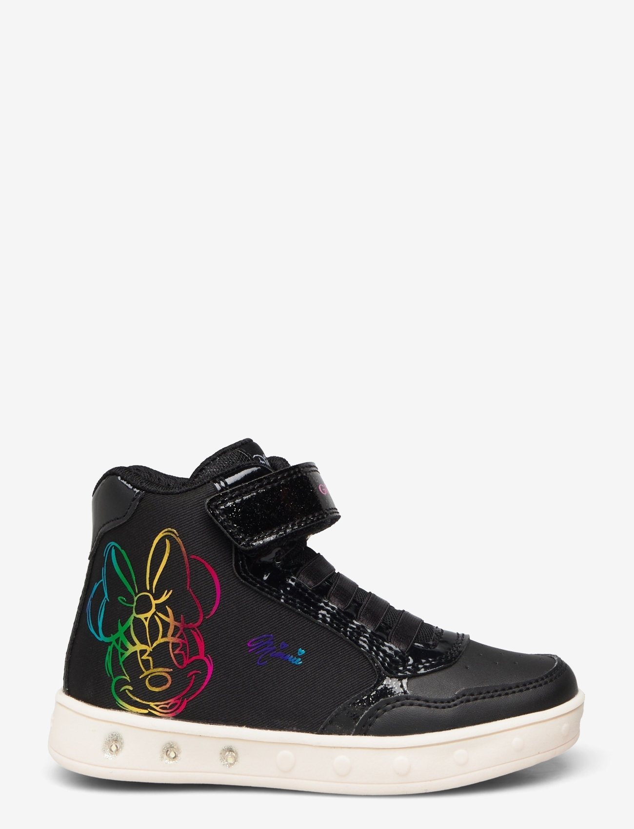 GEOX - J SKYLIN GIRL E - blinkande sneakers - black - 1