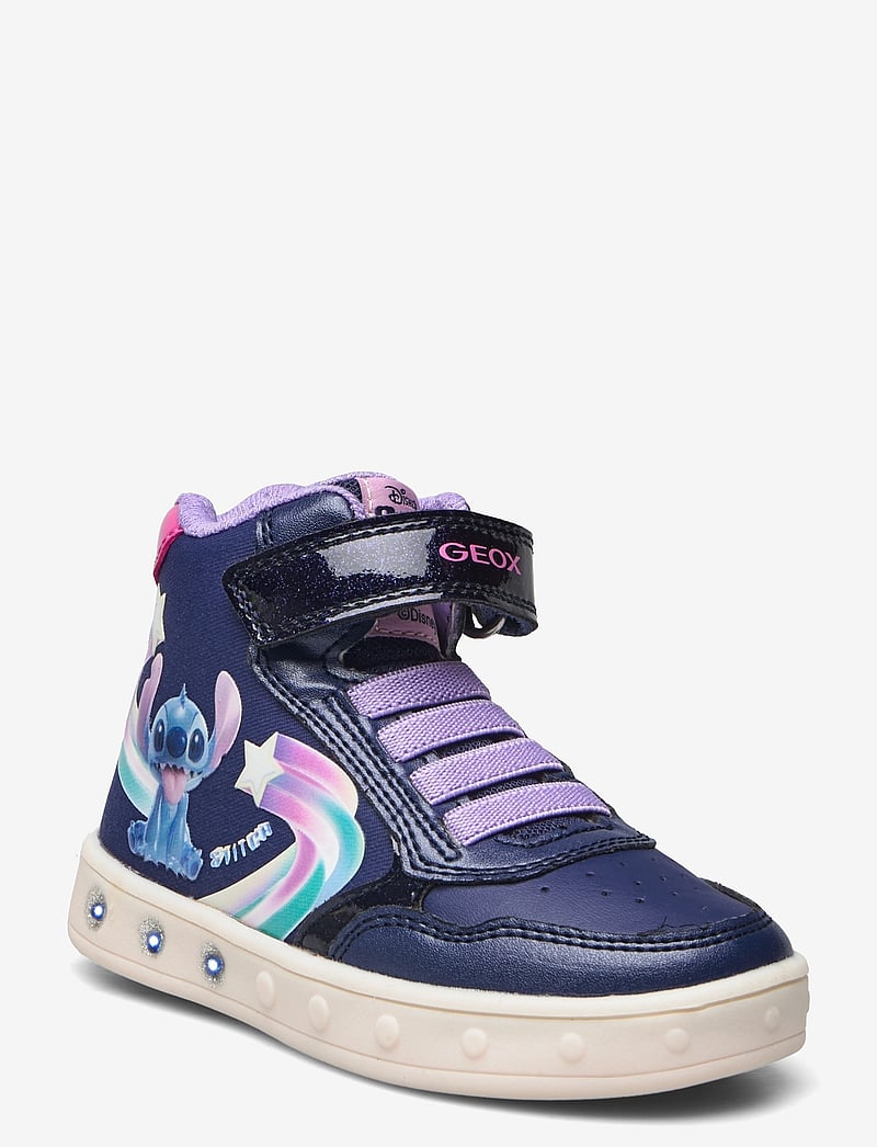 GEOX - J SKYLIN GIRL - blinkende turnschuhe - navy/fuchsia - 0