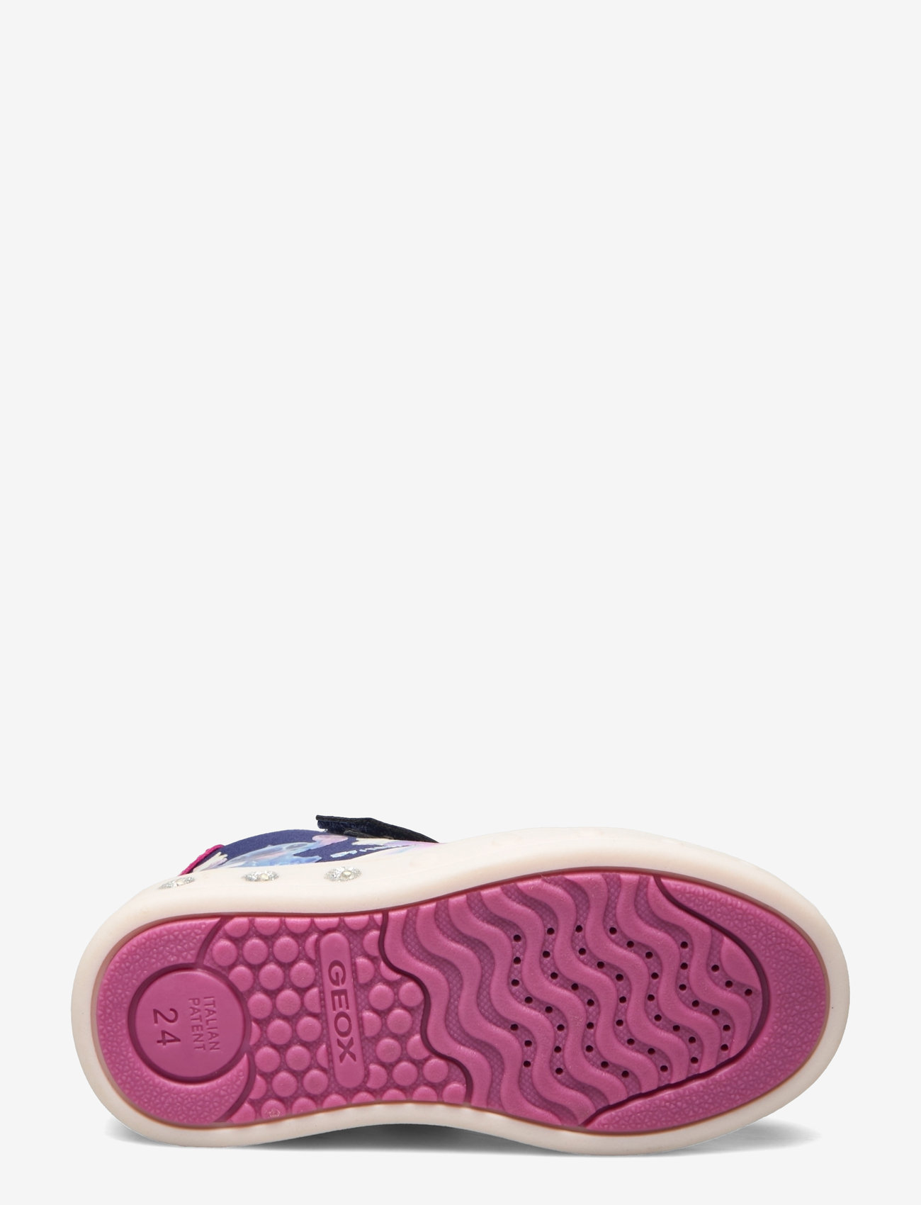 GEOX - J SKYLIN GIRL - flashing sneakers - navy/fuchsia - 4