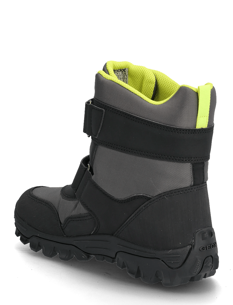 GEOX - J HIMALAYA BOY B ABX - ziemas zābaki - dark grey/lime - 2