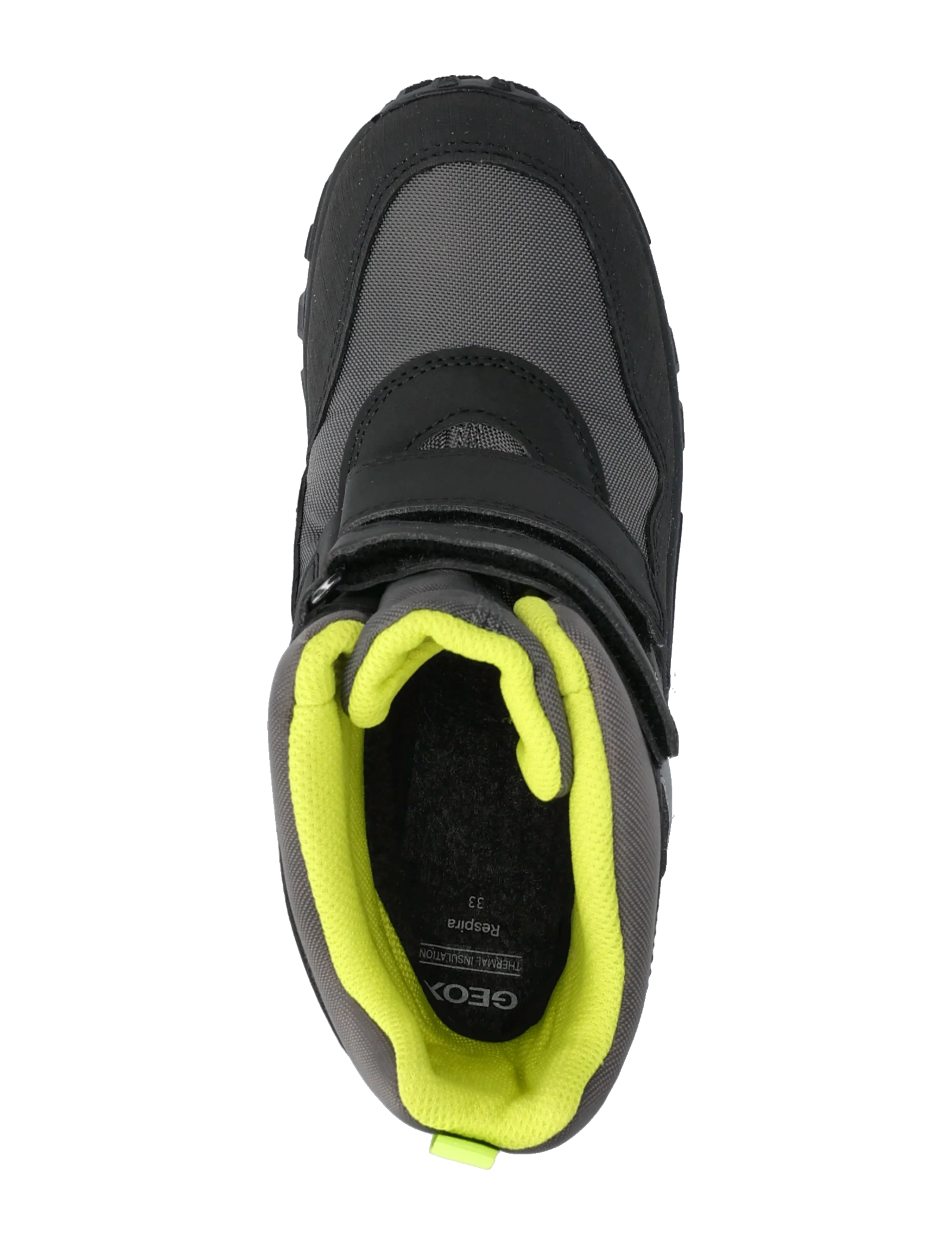 GEOX - J HIMALAYA BOY B ABX - ziemas zābaki - dark grey/lime - 3