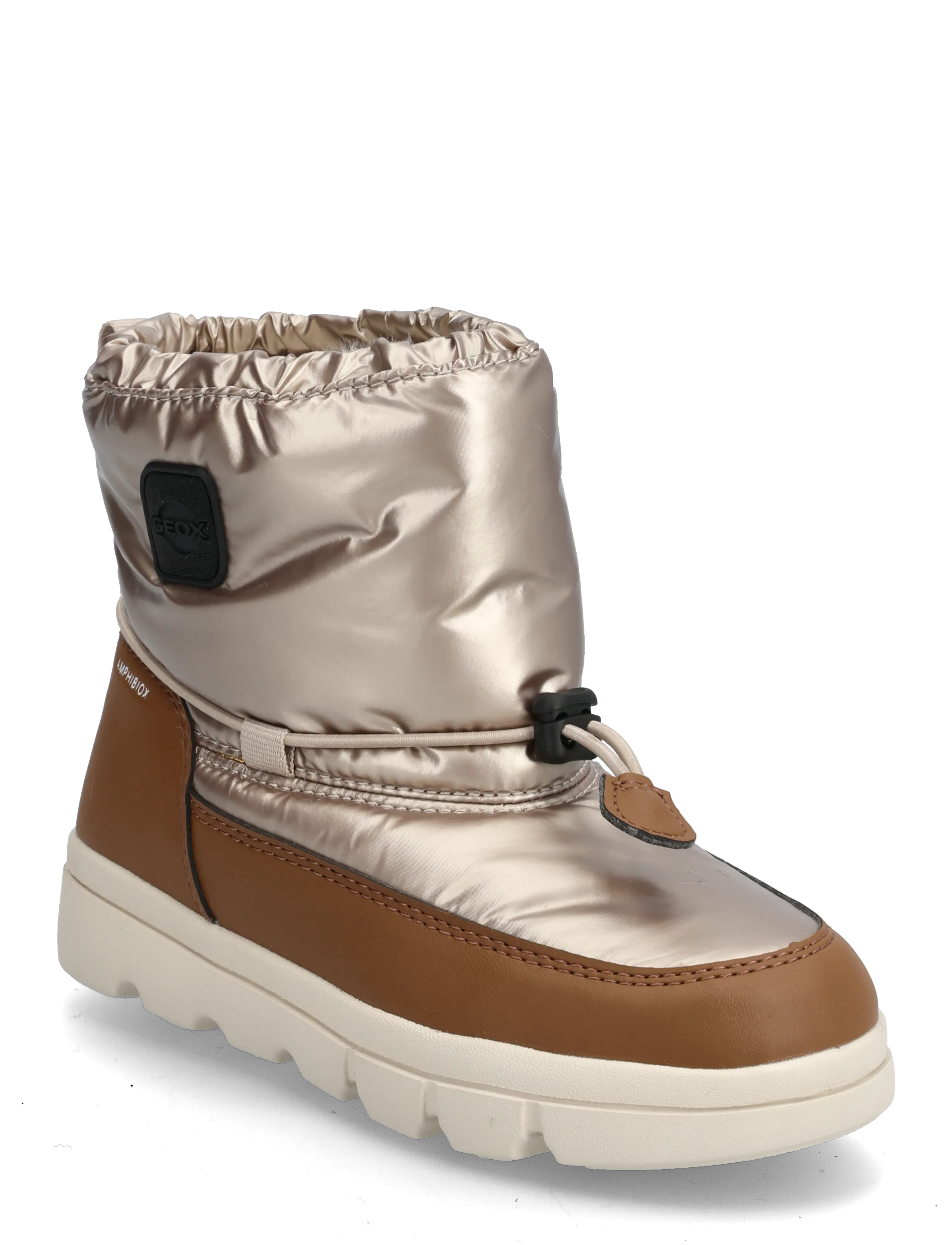 GEOX J WILLABOOM GIRL B A - Vinterstövlar - BEIGE/BROW / beige