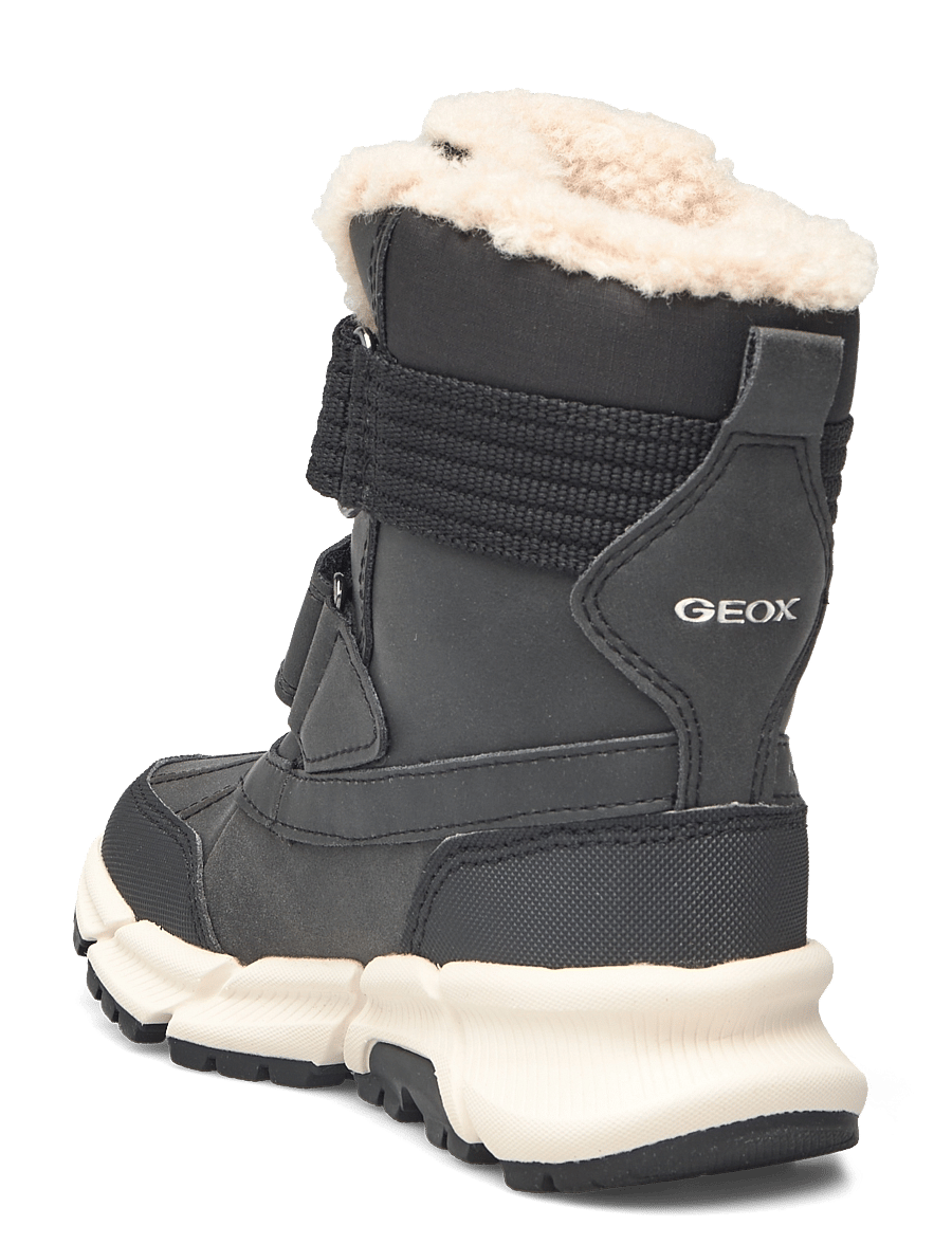 GEOX - J FLEXYPER PLUS BOY - talvesaapad - black - 2
