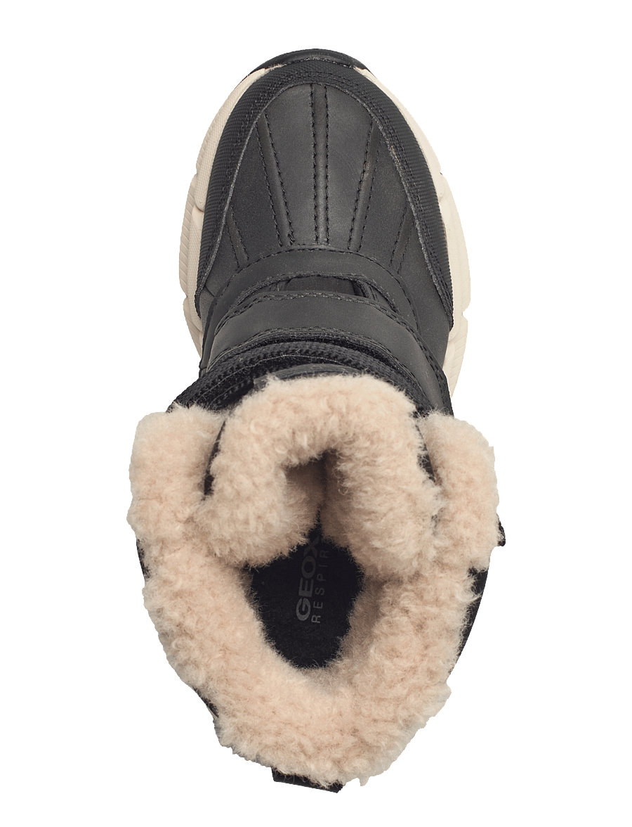 GEOX - J FLEXYPER PLUS BOY - talvesaapad - black - 3