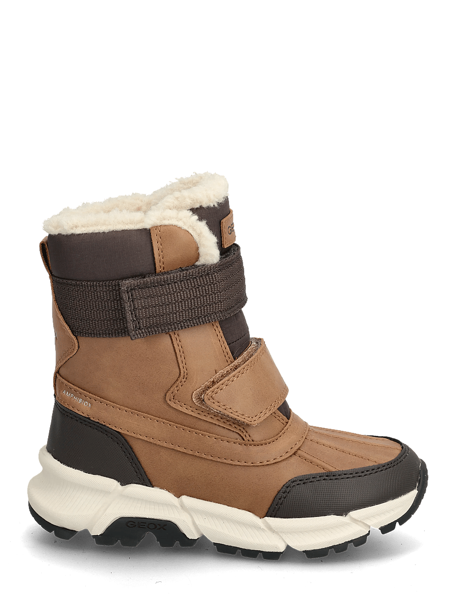 GEOX - J FLEXYPER PLUS BOY - rudens santaupos - tobacco/coffee - 1