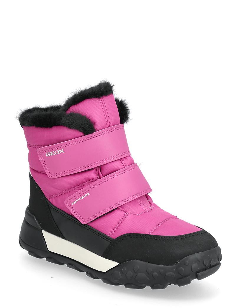 GEOX - J TREKKYUP GIRL B AB - vinterstøvler - fuch/blk - 0