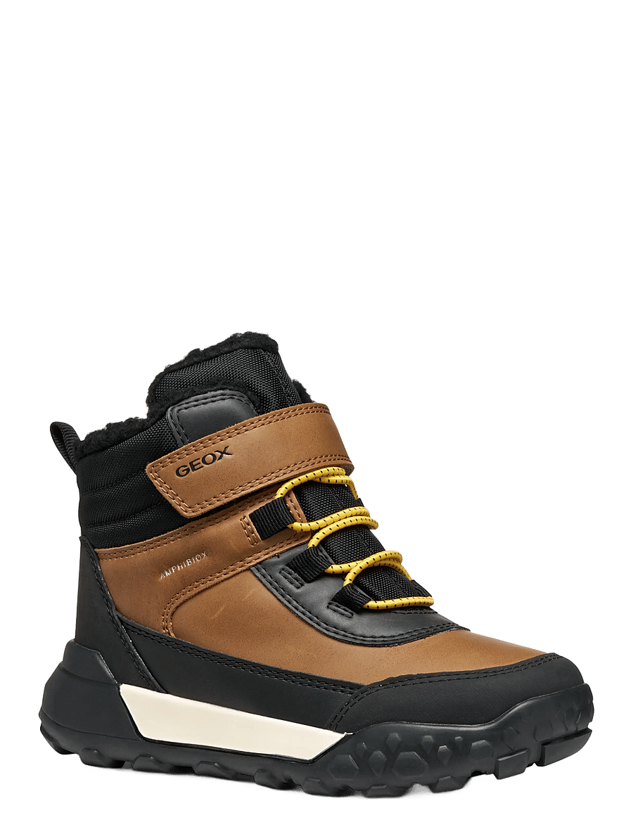 GEOX - J TREKKYUP BOY B ABX - winterstiefel - light brown/black - 0