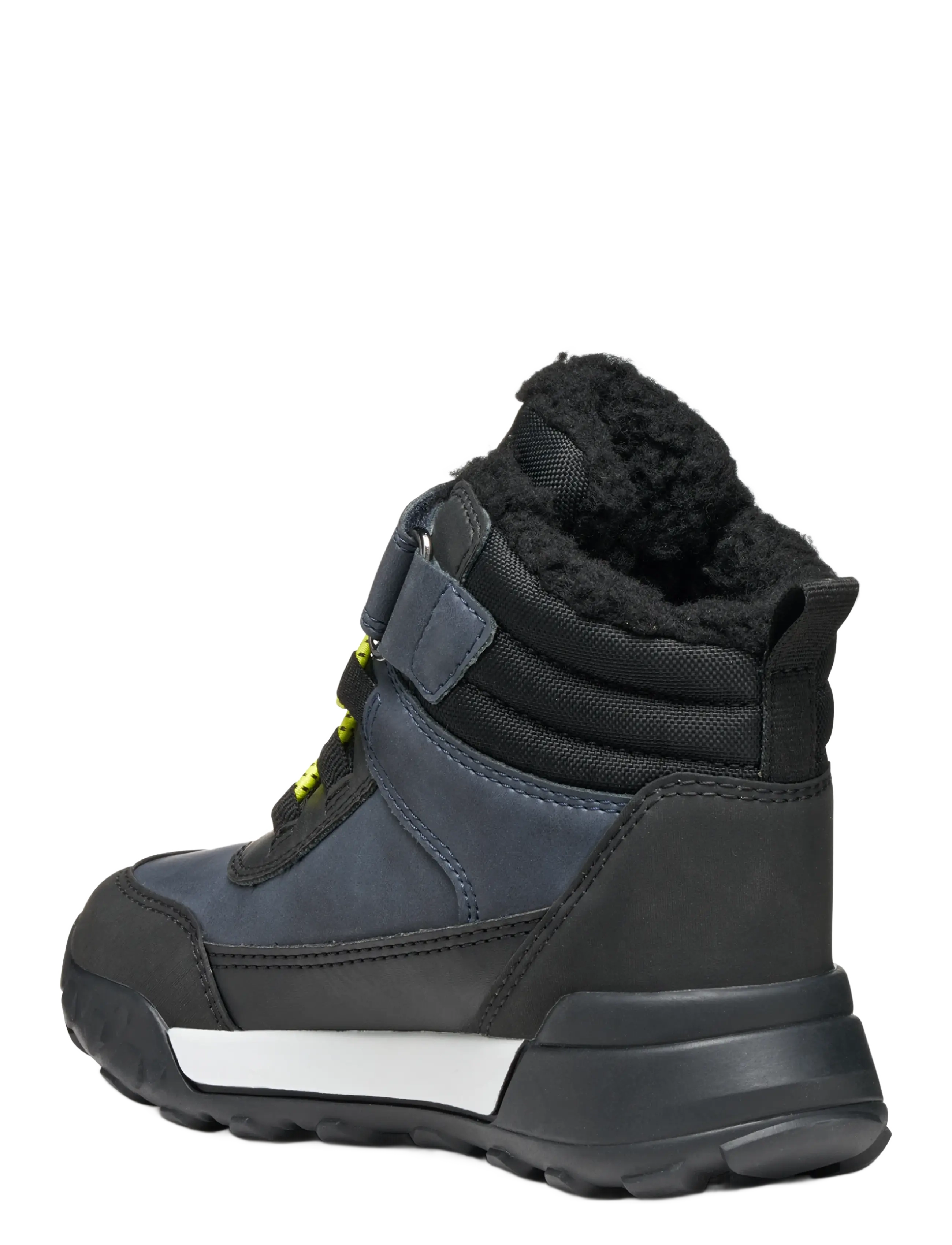 GEOX - J TREKKYUP BOY B ABX - winterstiefel - navy/lime - 2