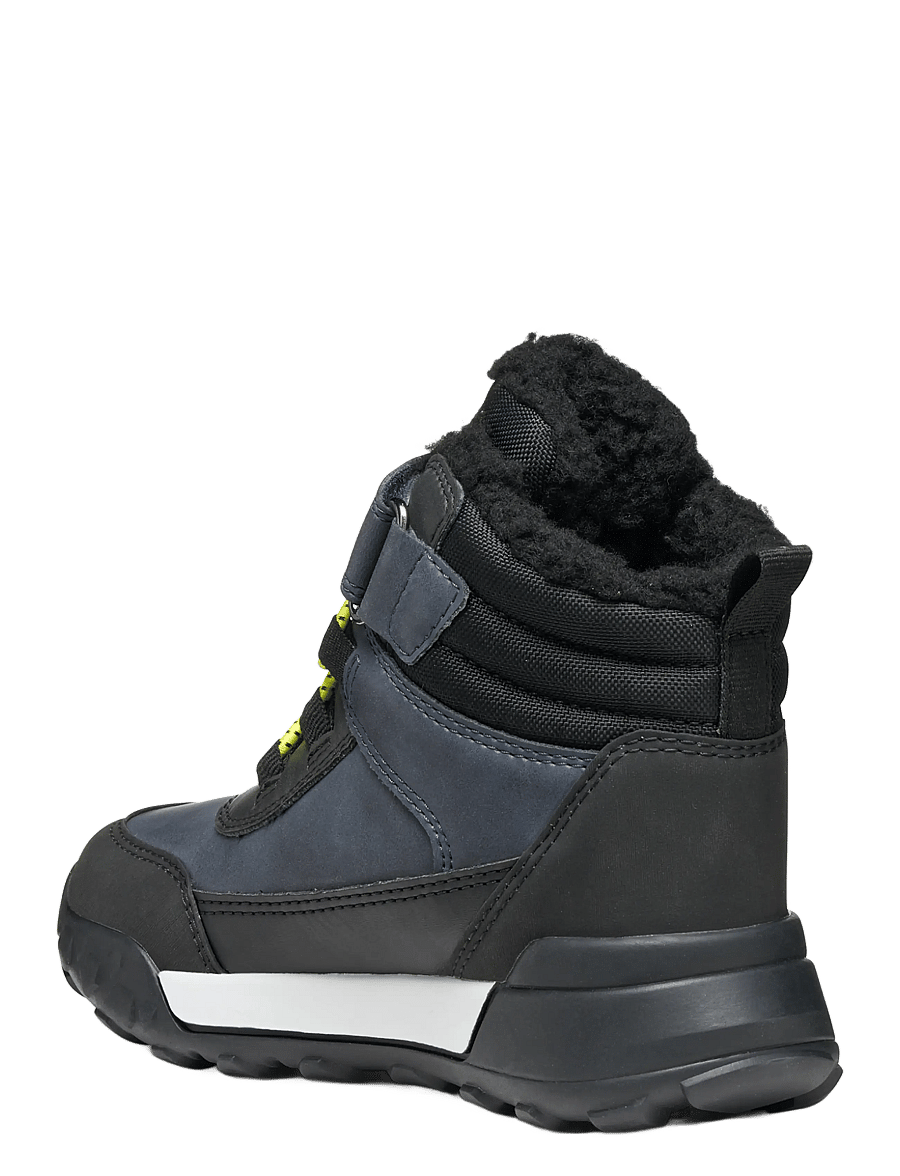 GEOX - J TREKKYUP BOY B ABX - winterstiefel - navy/lime - 2