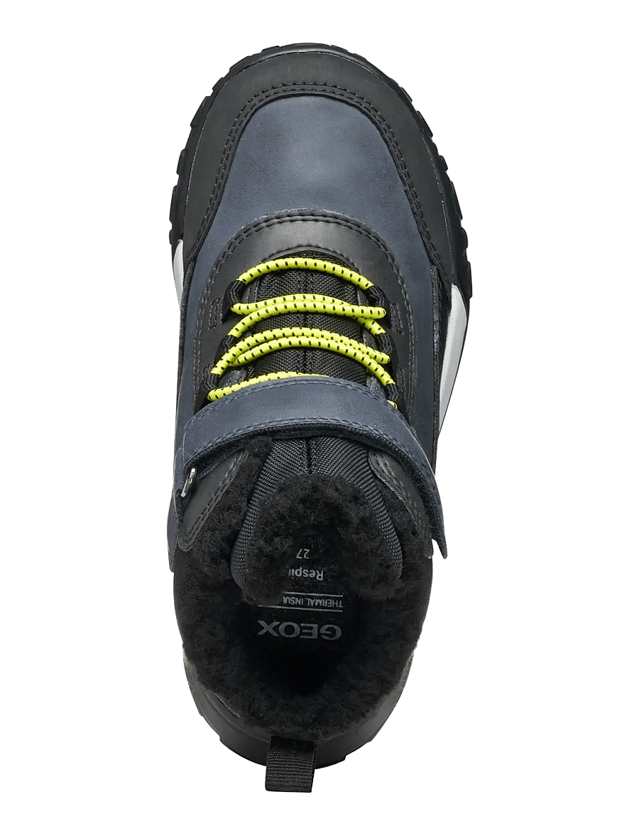 GEOX - J TREKKYUP BOY B ABX - winterstiefel - navy/lime - 3