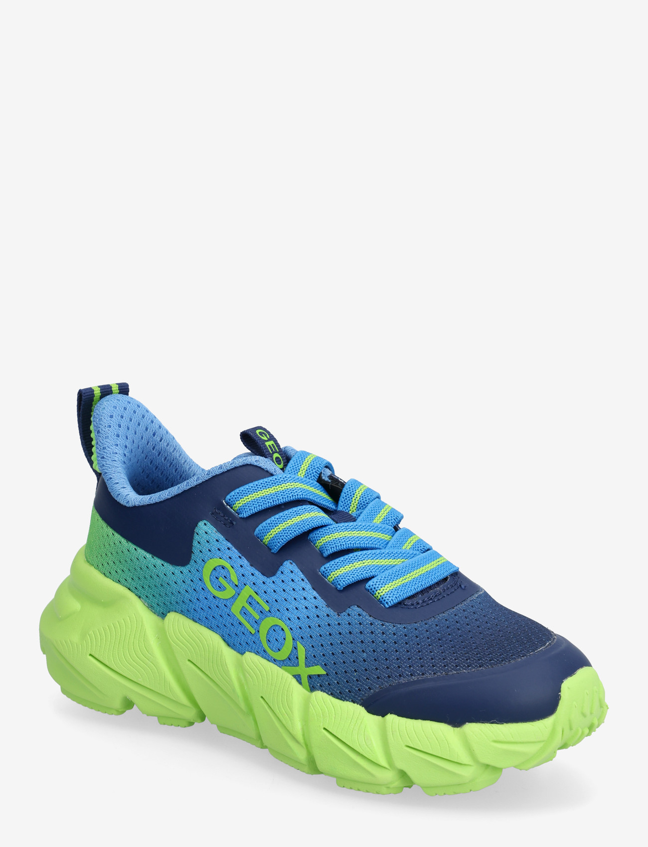 GEOX - J FLEXYPER FAST BOY - matalavartiset tennarit - blue/lime - 0