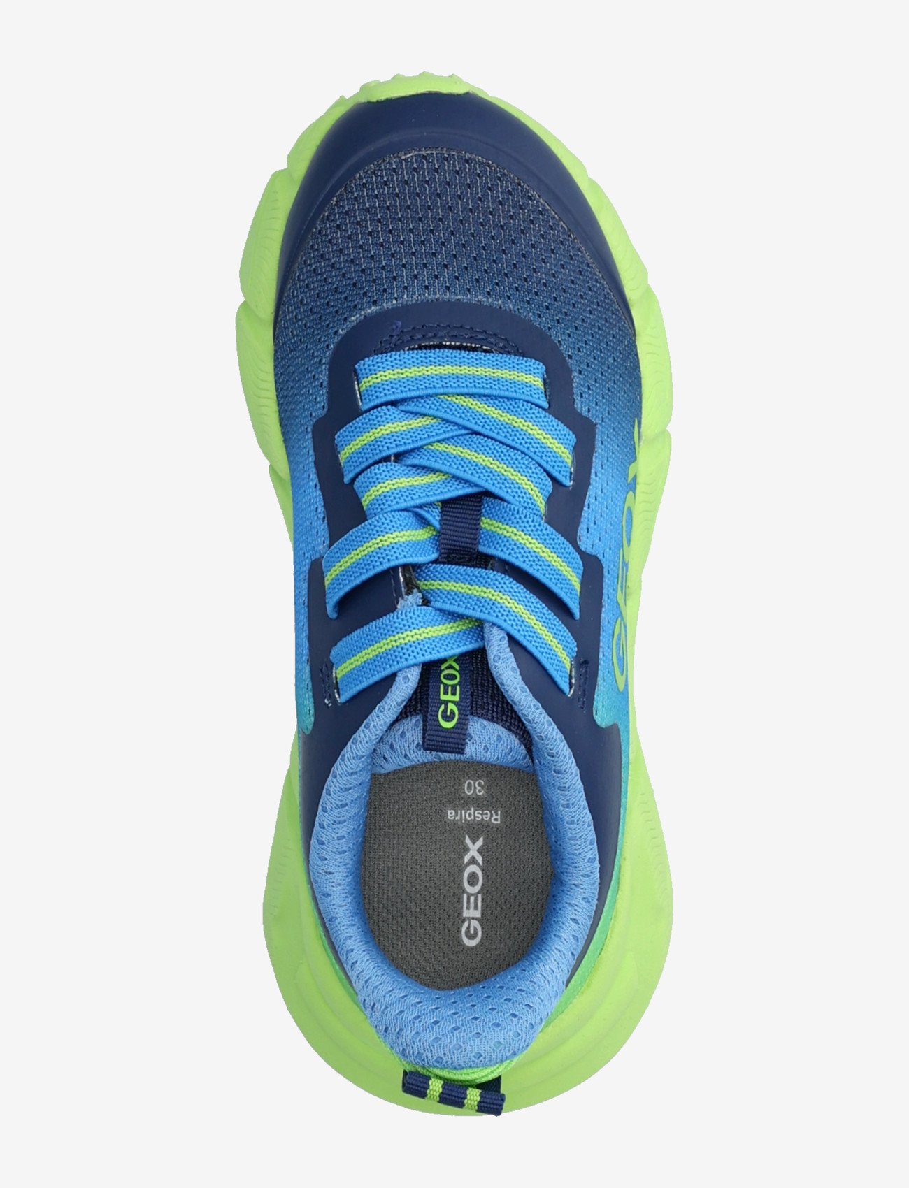 GEOX - J FLEXYPER FAST BOY - matalavartiset tennarit - blue/lime - 3