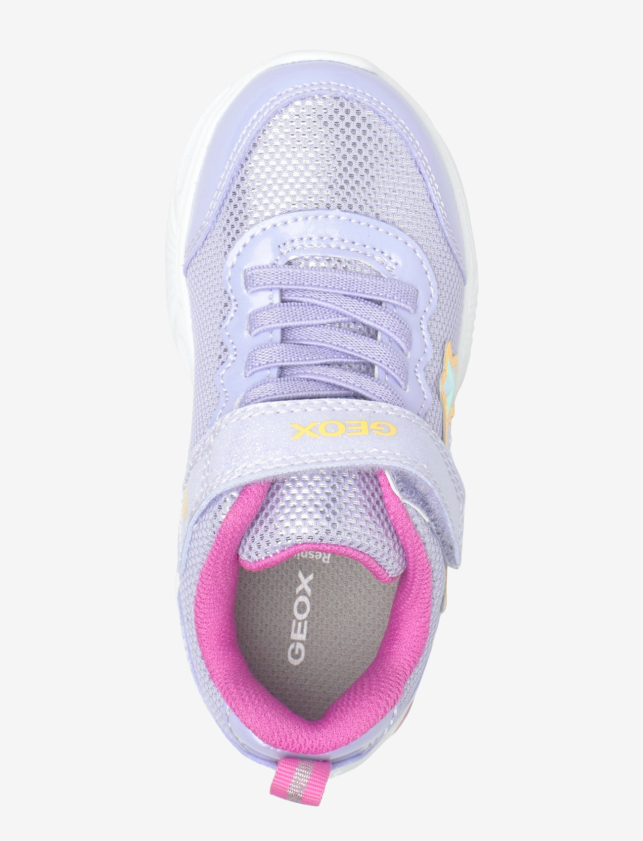 GEOX - J ASSISTER GIRL B - flashing sneakers - lavender/fuchsia - 3