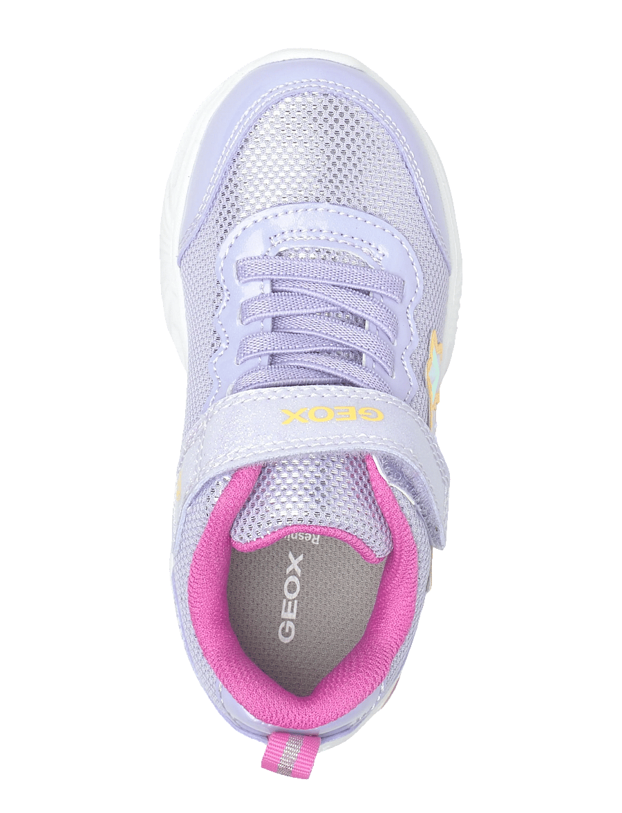 GEOX - J ASSISTER GIRL B - blinkende turnschuhe - lavender/fuchsia - 3