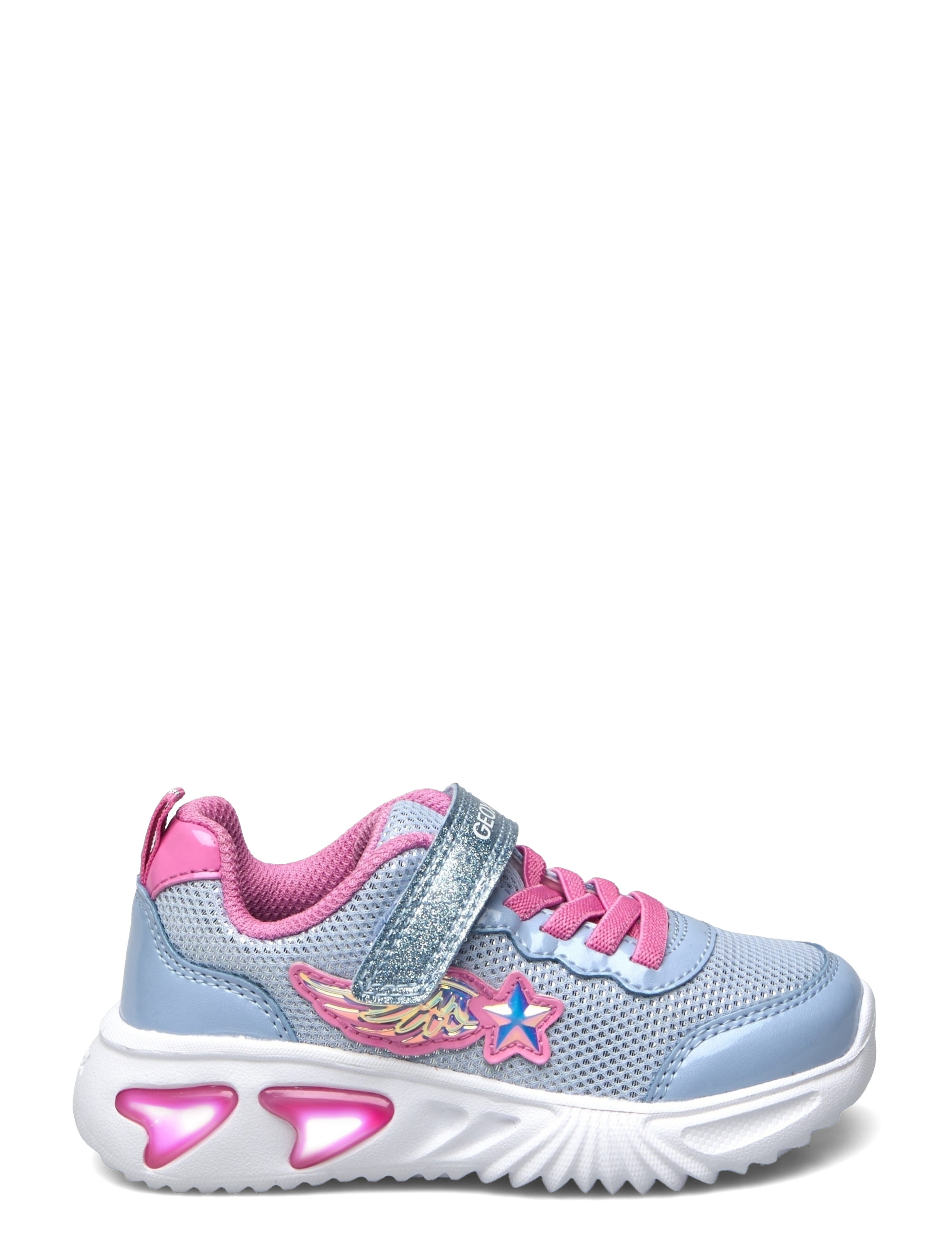 GEOX - J ASSISTER GIRL B - gode sommertilbud - ltblu/pink - 1