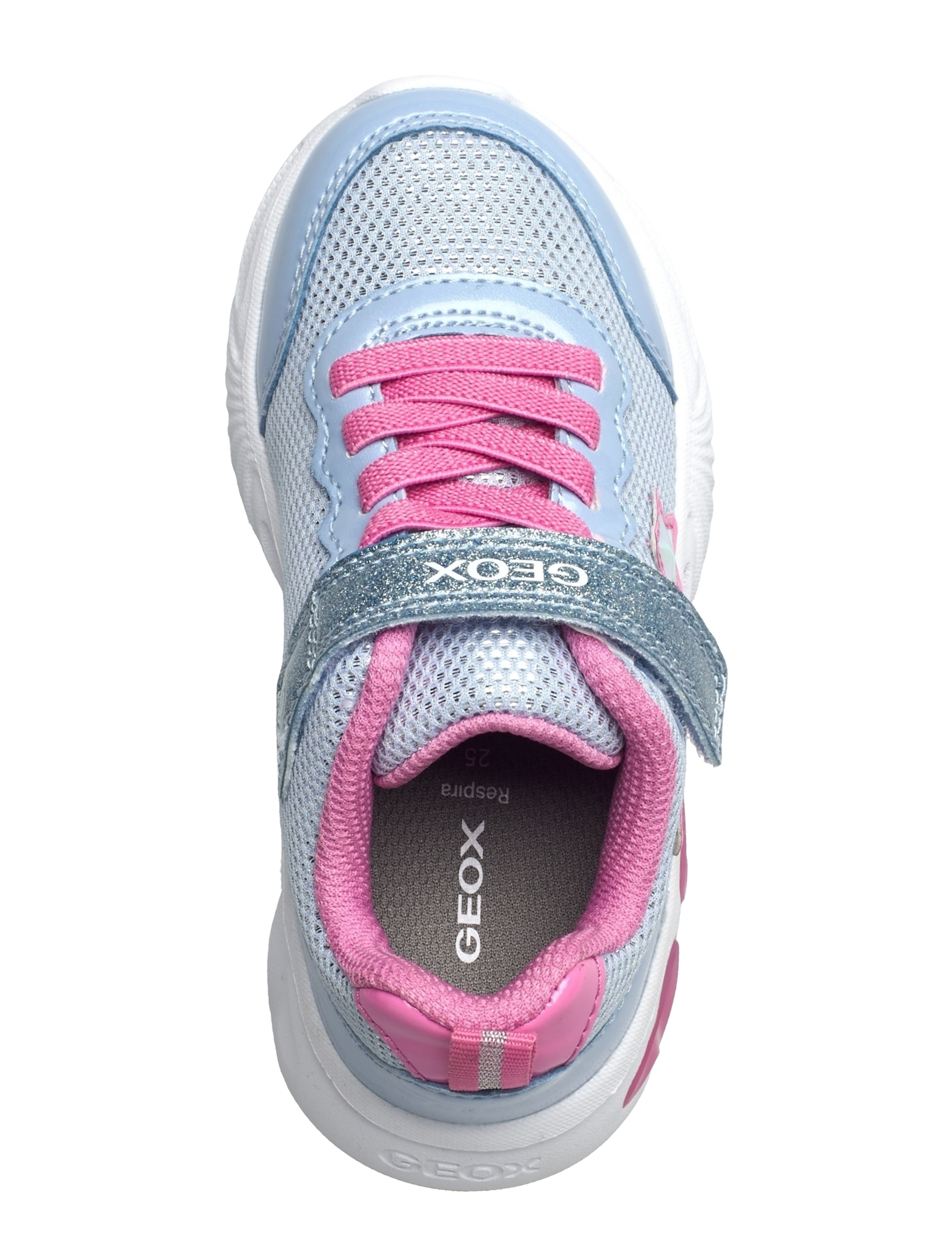 GEOX - J ASSISTER GIRL B - gode sommertilbud - ltblu/pink - 4
