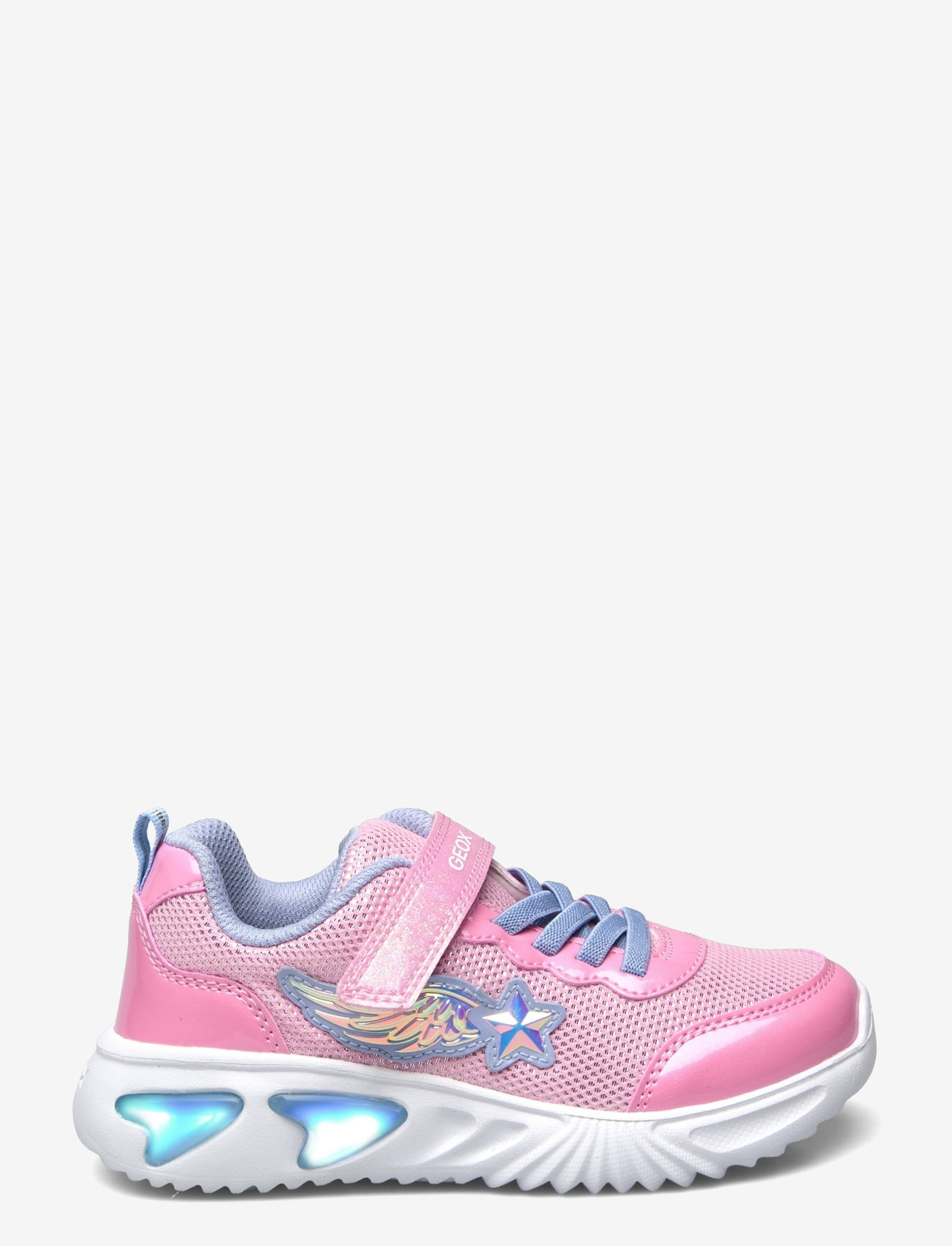 GEOX - J ASSISTER GIRL B - blinkande sneakers - pink/lt sky - 1